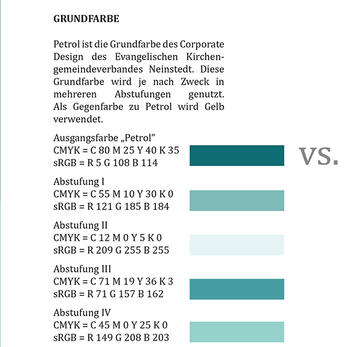 Corporate Design des Ev. Kirchengemeindeverbandes Neinstedt