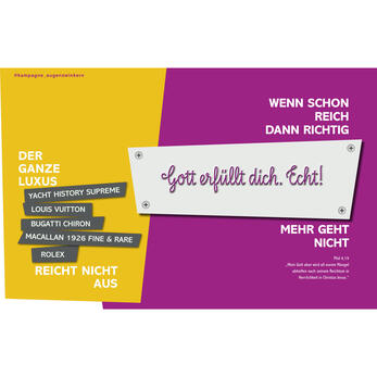 Entwurf II für eine Werbekampagne