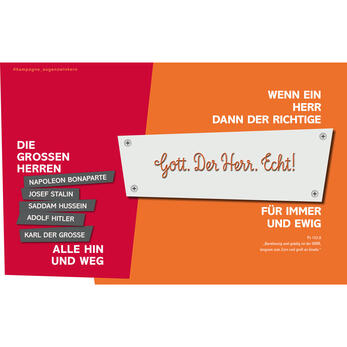 Entwurf III für eine Werbekampagne