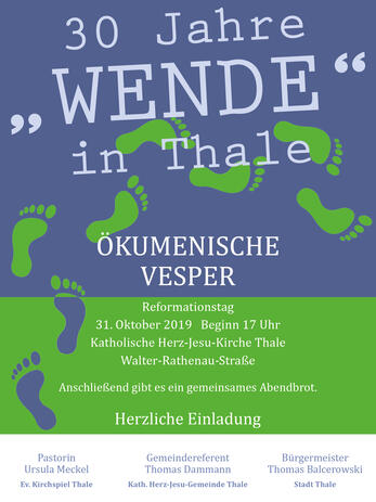 Plakat 30 Jahre Wende in Thale